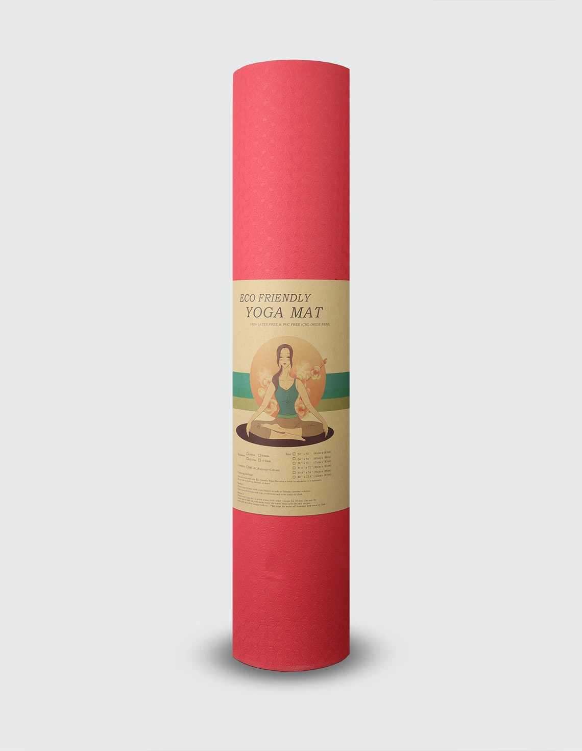 مت یوگا و پیلاتس Unisex بدون برند Eco Friendly Yoga Mat U