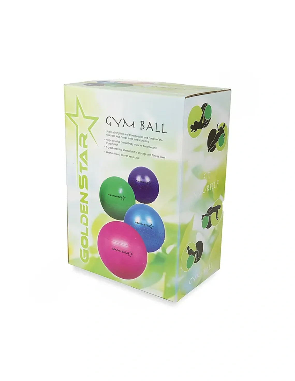 توپ بدنسازی Unisex بدون برند گلدن استار 85 سانتیمتری BRS