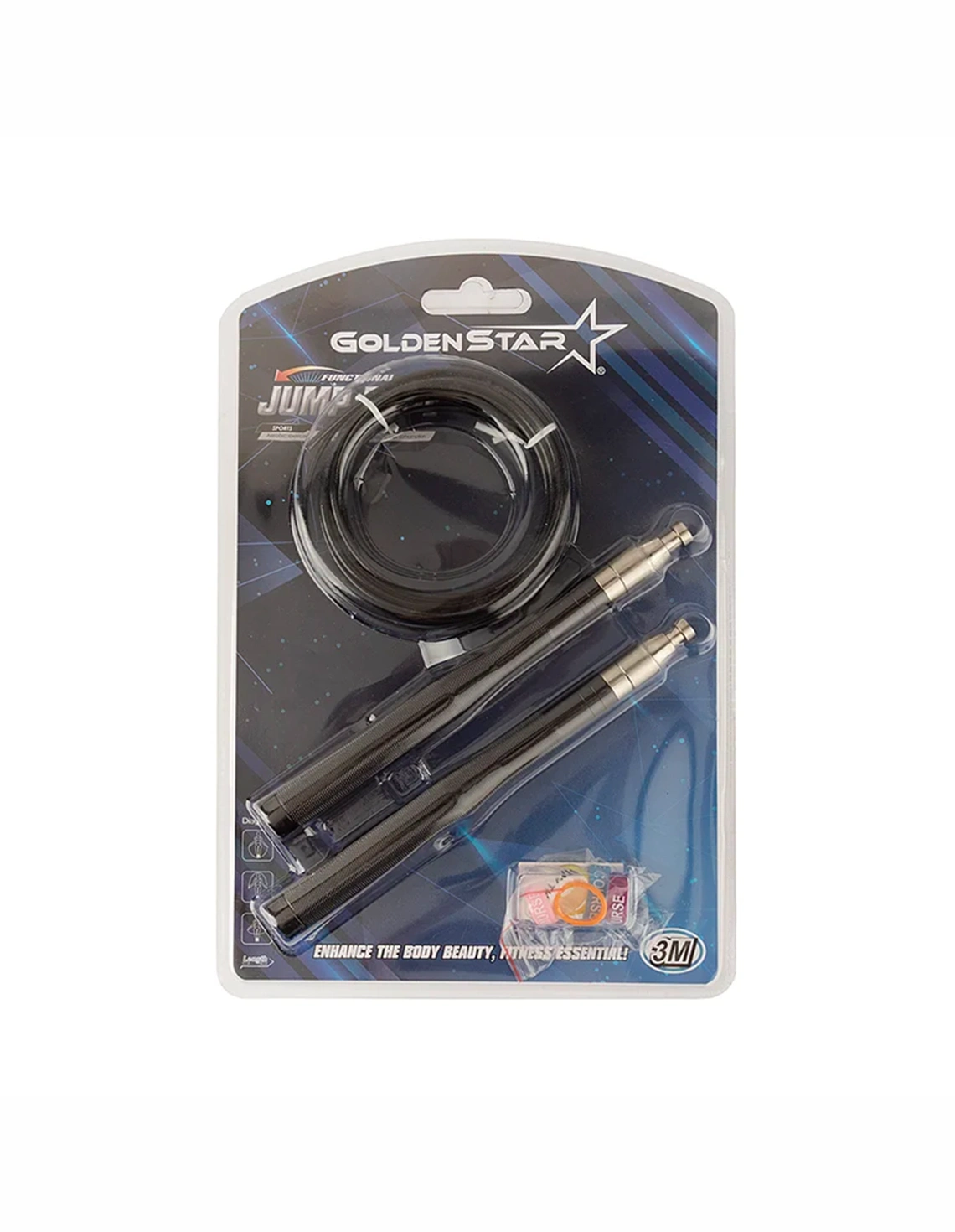 طناب کابلی Unisex بدون برند فیت گلدن استارGS-0808