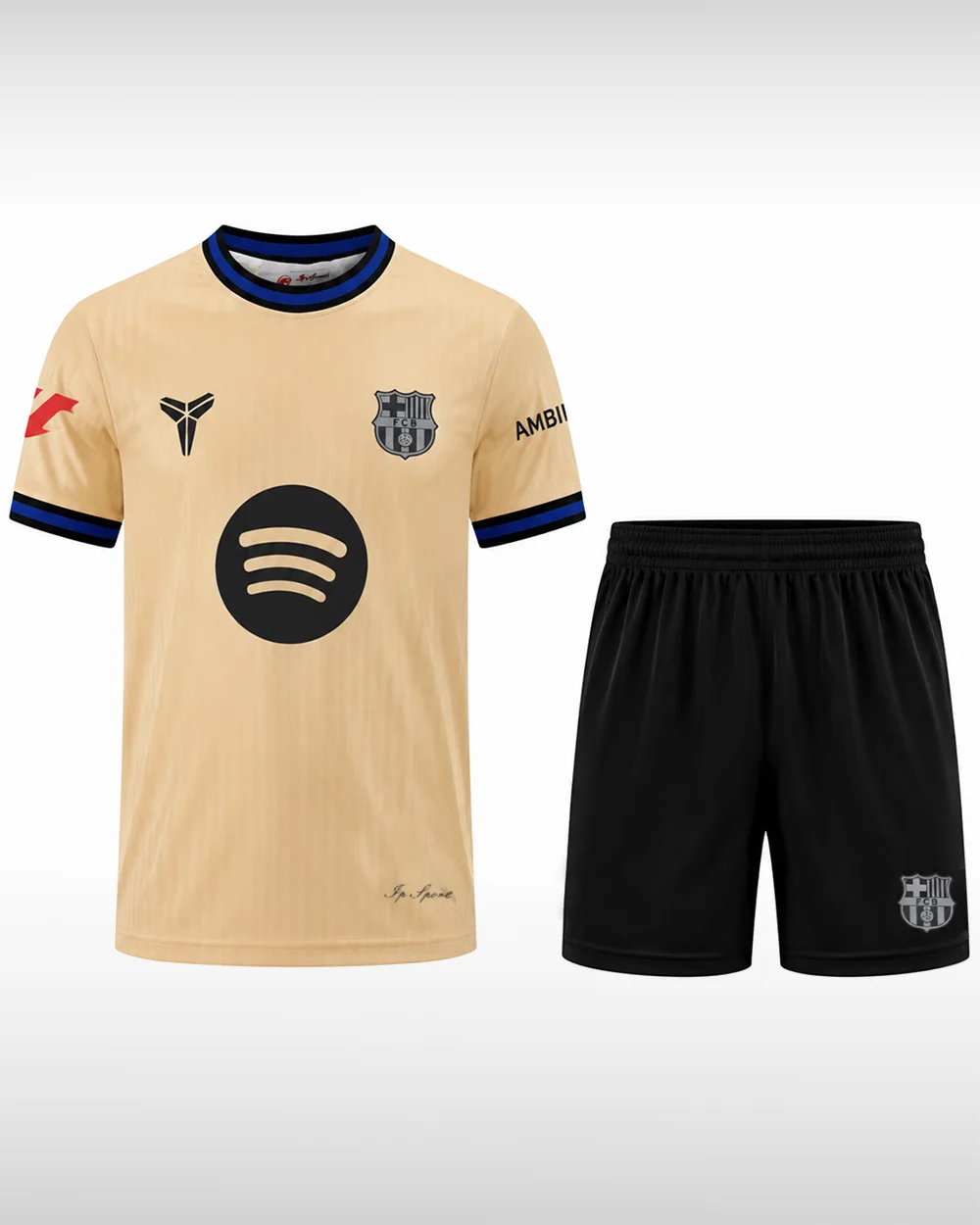 ست تیشرت و شلوارک هواداری فوتبال پسرانه نایک Nike Barcelona Fan Set J